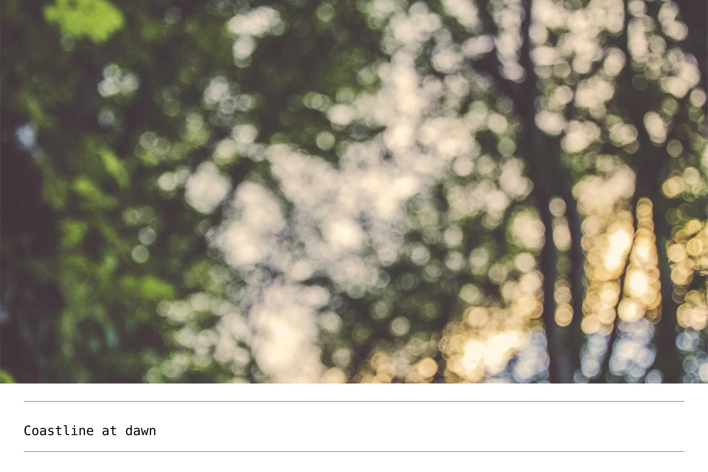 Landscape photograph, sample 01