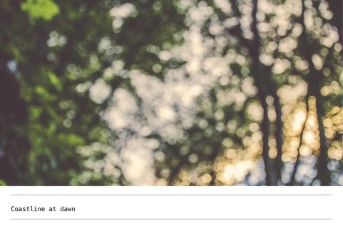 Landscape photograph, sample 01