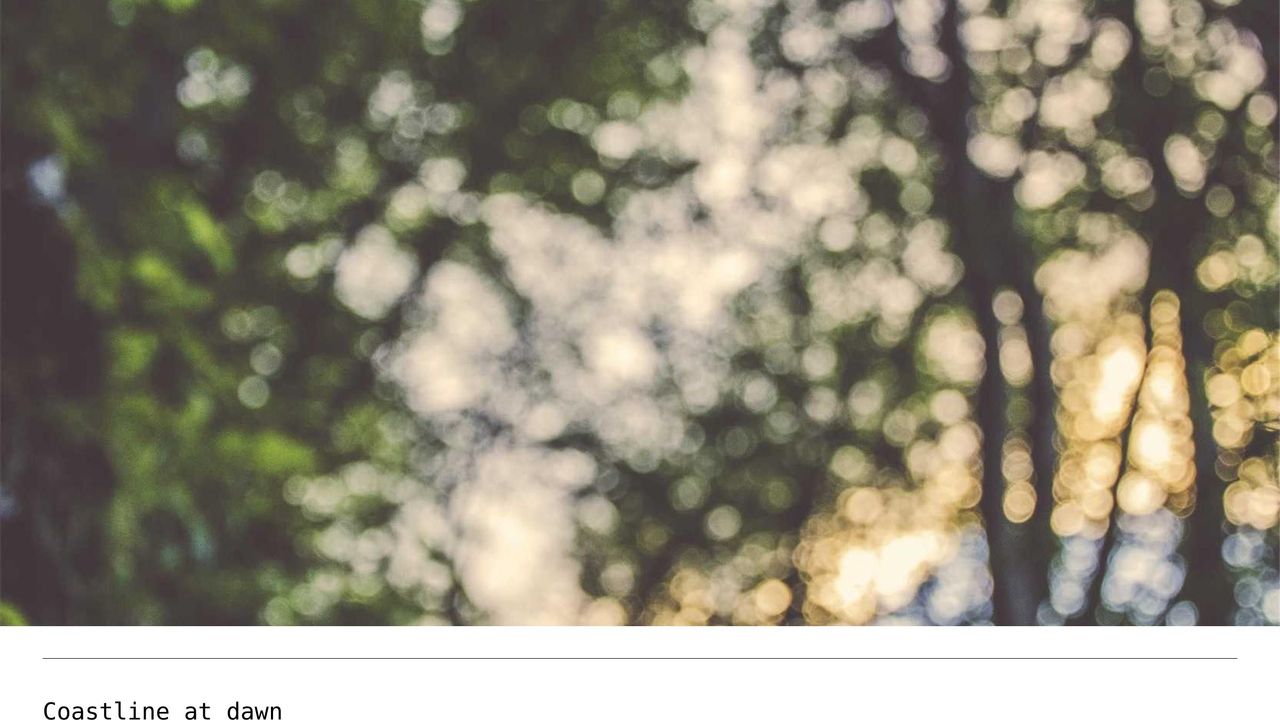 Landscape photograph, sample 01